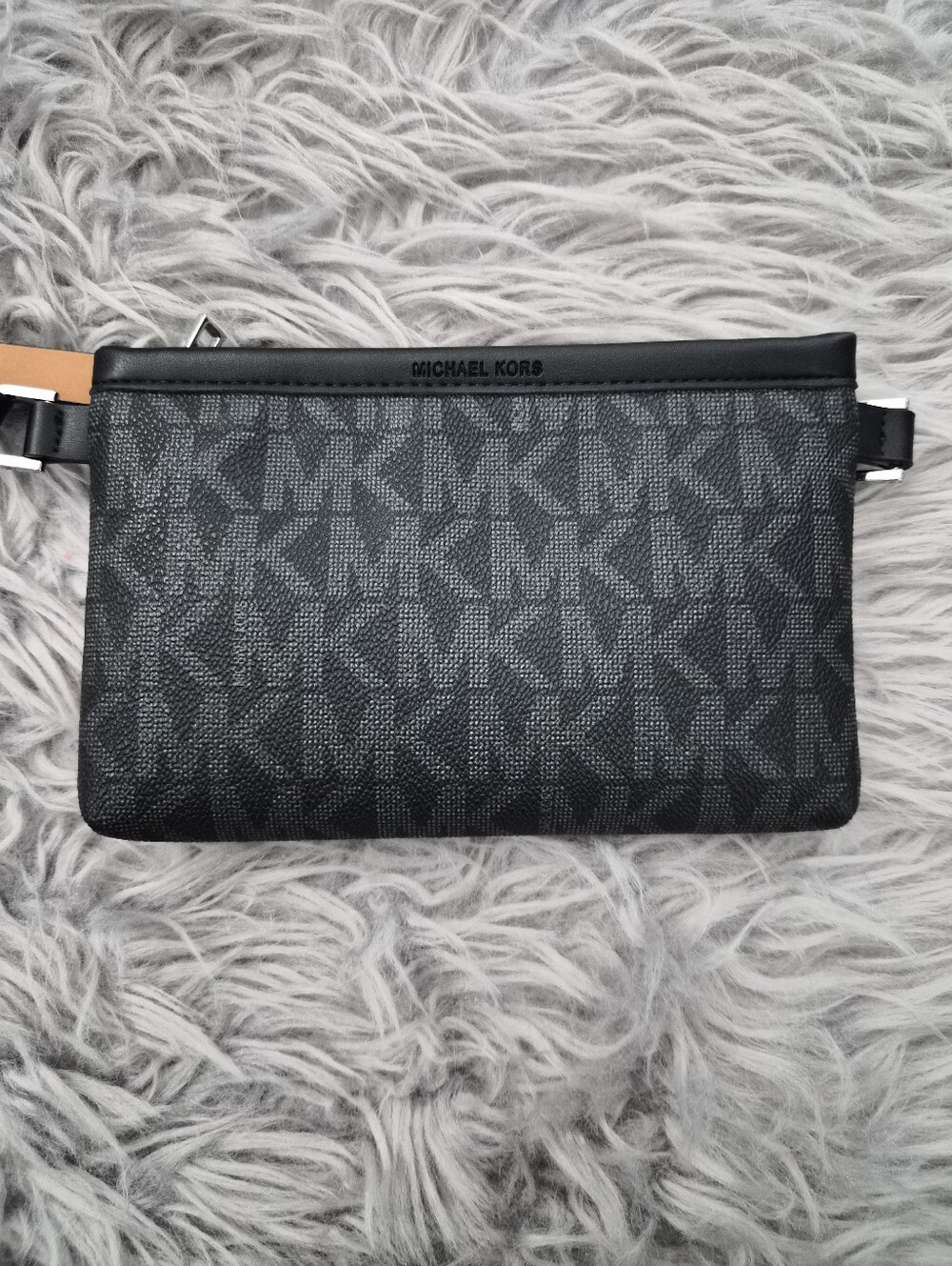 Michael Kors Black Signature Logo Crossbody Pouch
